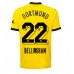 Cheap Borussia Dortmund Jude Bellingham #22 Home Football Shirt 2023-24 Short Sleeve